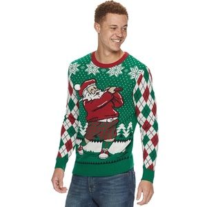 Men’s ugly Christmas sweater.